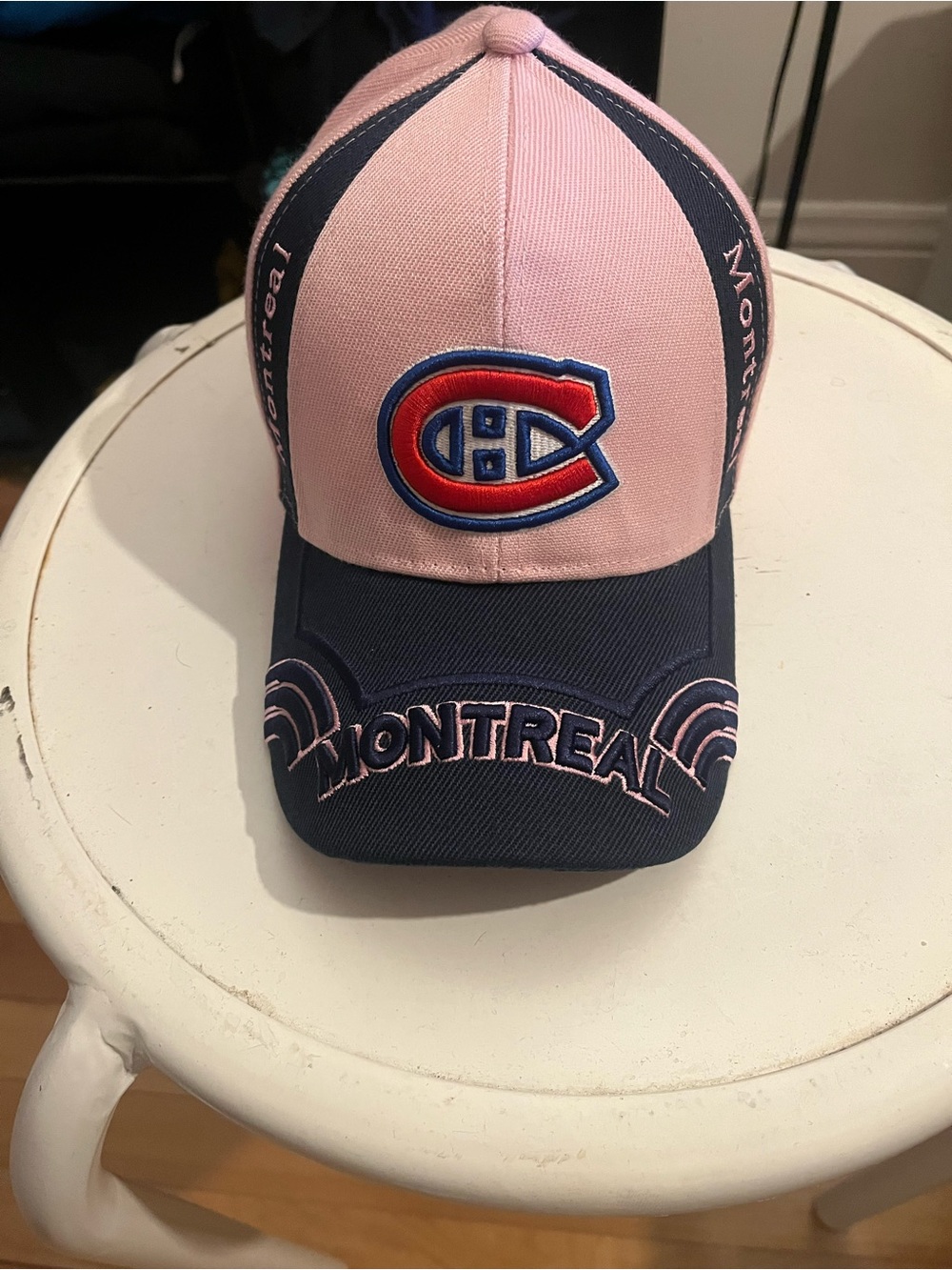 Montreal Kids Baseball Cap - Pink and Navy